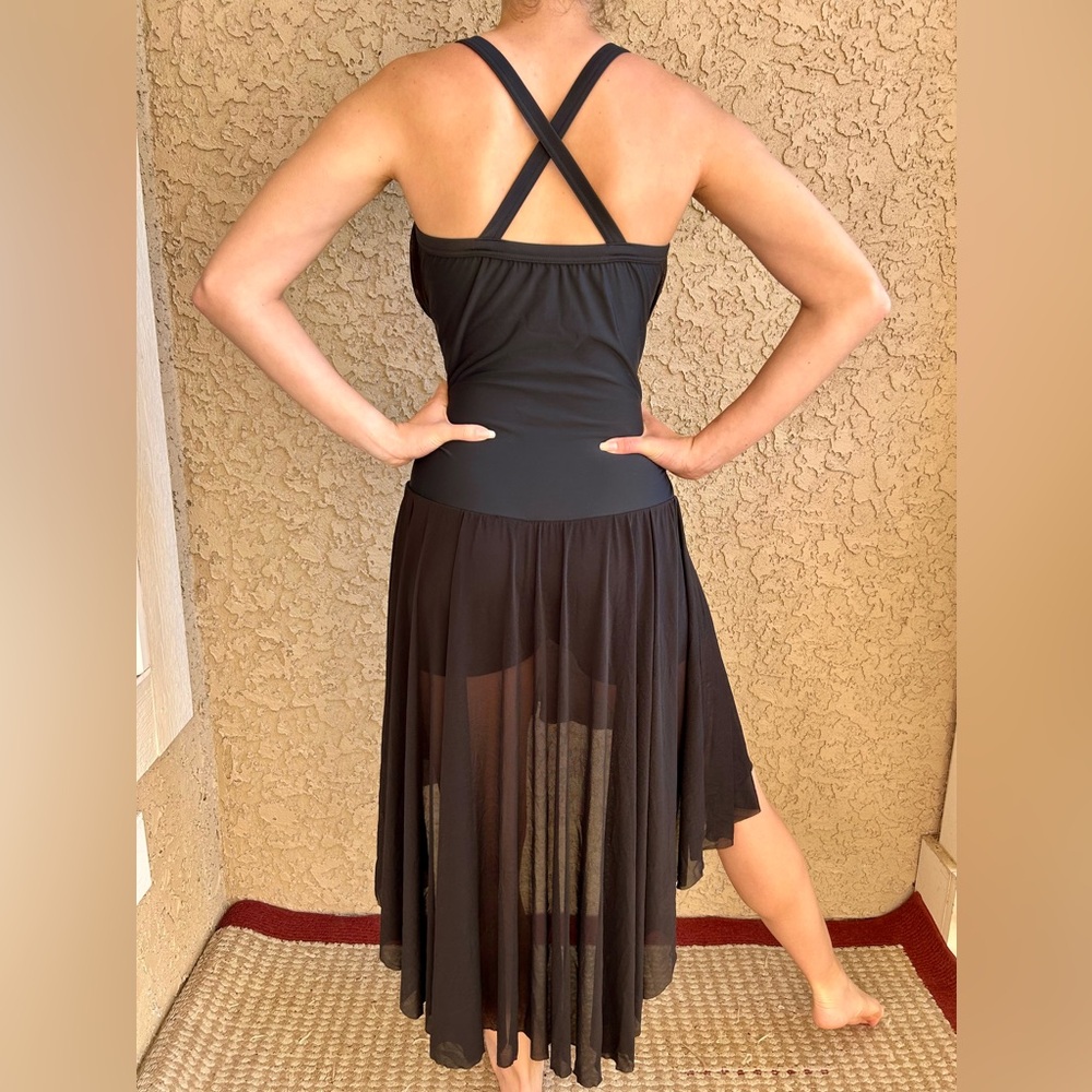 Black lyrical dress AL - Picture 3 of 4